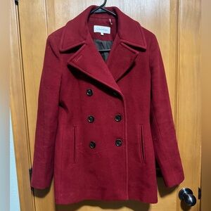 Calvin Klein Women's Deep Red Peacoat